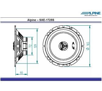 Głośniki samochodowe ALPINE MODEL SXE-1725S na Arena.pl