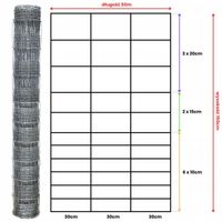 SIATKA LEŚNA 150/12/30 M rolka 50m OCYNKOWANA pola sady lasy budowa STRONG