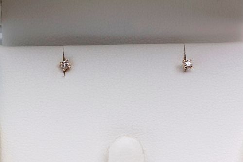 drobne kolczyki z brylancikami na Arena.pl