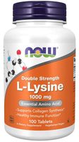 L-Lysine Lizyna 1000mg NOW Foods Reganeracja Stawy 100tab