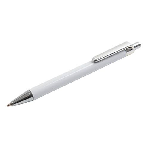 Długopis do sublimacji - biały korpus i srebrne dodatki + folia termokurczliwa na Arena.pl