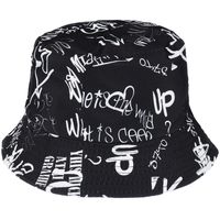 Czarny Kapelusz Dwustronny Bucket Hat Wędkarski Modny Moro Kap-M-49