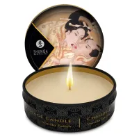 shunga desire świeca do masażu waniliowa 30 ml - naturalny olejek