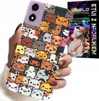 ETUI DO MOTOROLA MOTO E14 - PLECKI W SŁODKIE KOTKI, KOTY, OBUDOWA
