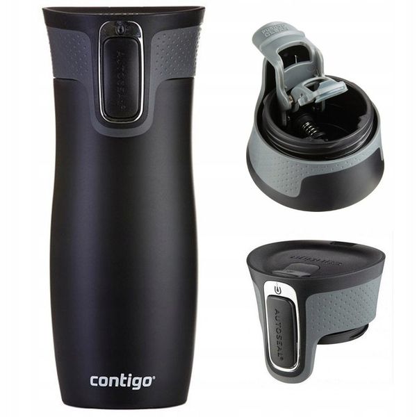 Kubek termiczny Contigo West Loop 2.0 470ml - czarny mat zdjęcie 1