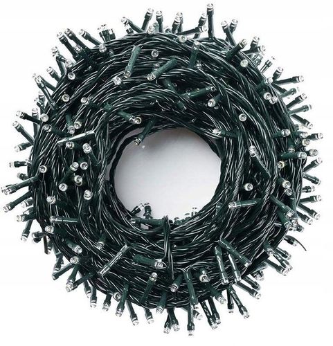 LAMPKI CHOINKOWE 500 LED BIAŁE ZIMNE 35M PROGRAMATOR ŚWIATEŁKA ŁAŃCUCH na Arena.pl