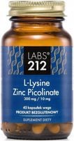 SUPLEMENT DIETY LABS212 L-LYSINE ZINC PICOLINATE CYNK LIZYNA 45 KAPSUŁEK