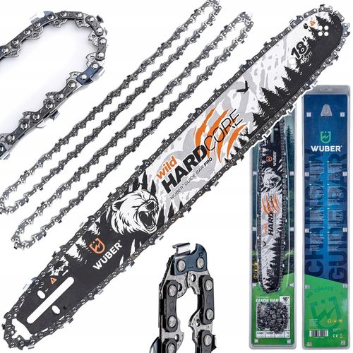 PROWADNICA DO PIŁY SPALINOWEJ PILARKI 18" 45CM + 2X ŁAŃCUCH 0.325" na Arena.pl