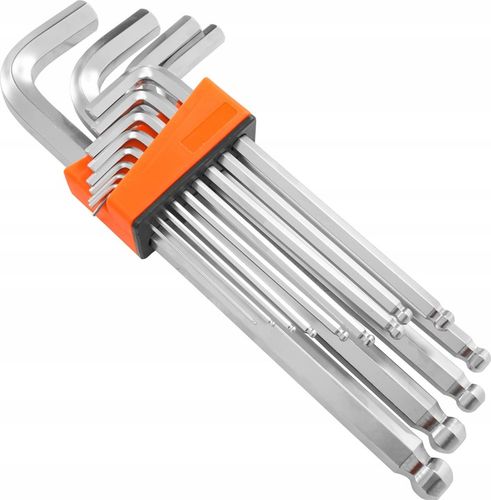 DUŻE KLUCZE IMBUSOWE ZESTAW IMBUSÓW KLUCZY IMBUSOWYCH IMBUSY Z KULKĄ 2-19mm na Arena.pl