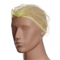 Czepek jednorazowego użytku Clip żółty 100 szt jednorazowy