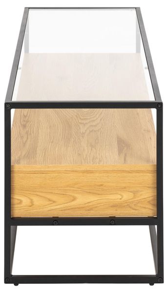 Szafka RTV Randolf szkło/dąb zdjęcie 5