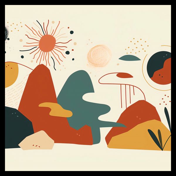 Plakat 50x50cm Kosmos Barw zdjęcie 2