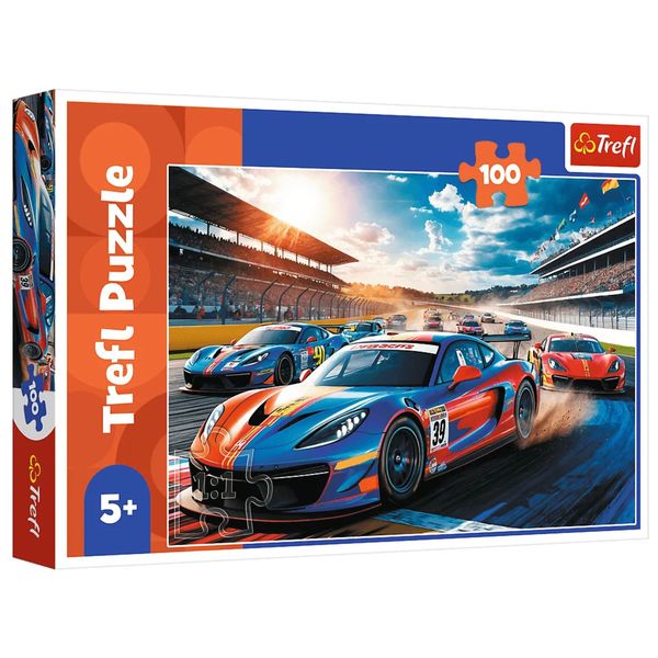 Puzzle - 100 - Szybka wyścigówka - Trefl 17403 zdjęcie 1