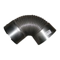 kolano wentylacyjne nieocynkowane 120mm - rkc 120