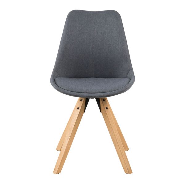 Krzesło Dima dark grey tapicerowane zdjęcie 3