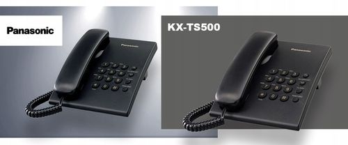 Panasonic KX-TS500 Telefon stacjonarny Czarny na Arena.pl