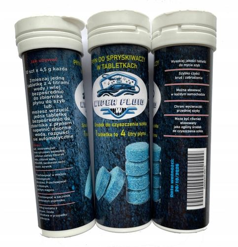 Letni Płyn do spryskiwaczy w tabletkach koncentrat do szyb 4l x 50szt na Arena.pl