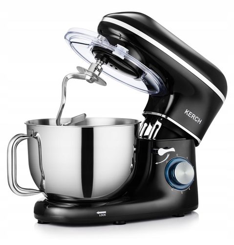 ROBOT KUCHENNY PLANETARNY MIKSER KERCH MYCHEF DUŻA MISA BLACK 6,2L na Arena.pl