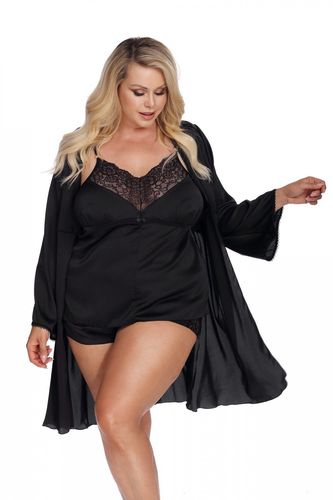 laura black robe l+ (czarny szlafrok) na Arena.pl