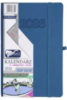 Kalendarz Książkowy 2026 A5 Tygodniowy Hip Hop, Atramentowy