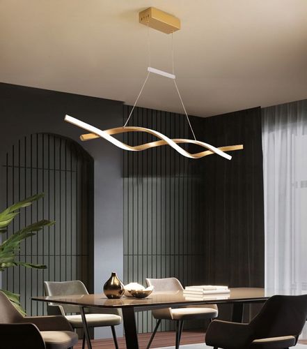 Lampa SANTIAGO I wisząca LED długa nad stół nowoczesna 90cm Wobako 35W na Arena.pl