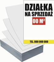 Ulotki A6 reklamowe firmowe 100 szt projekt w cenie DZIAŁKA NA SPRZEDAŻ