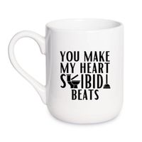 KUBEK "YOU MAKE MY HEART SKIBIDI BEATS" Wzór - Elegant Coffee 330 ml