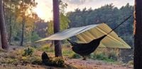 Bushmen EASY Tarp 3x3m green do lasu płachta biwakowa zadaszenie do lasu