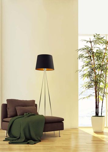 Podłogowa lampa stojąca RENO GOLD tripod na Arena.pl