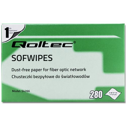 Qoltec Chusteczki bezpyłowe do światłowodów na Arena.pl