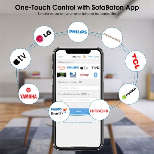 Pilot Uniwersalny Programowalny Bluetooth IR All In One SofaBaton U2 na Arena.pl