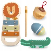 Zestaw Instrumentów Dla Dzieci Motyw Afryki Nowoczesny Kolorowy Design