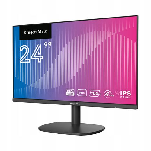 Monitor do komputera E-LED FULL HD IPS 24 cale KrugerMatz HDMI VGA 100Hz na Arena.pl