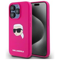 Etui Karl Lagerfeld do iPhone 15 Pro, Różowy, MagSafe