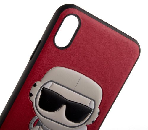 KARL LAGERFELD HARDCASE - iPhone XS Max - RED SPACE na Arena.pl