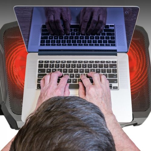 PODSTAWKA CHŁODZĄCA POD LAPTOPA WIATRAK DO KOMPUTERA NOTEBOOKA RGB 12-17" na Arena.pl