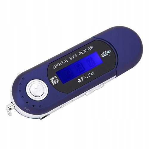 ODTWARZACZ MP3 USB PENDRIVE RADIO FM NIEBIESKI na Arena.pl