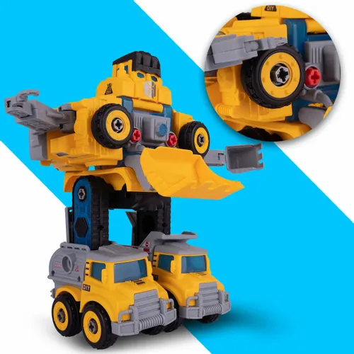 Robot Transformujący W Autka Budowlane 5 Sztuk na Arena.pl