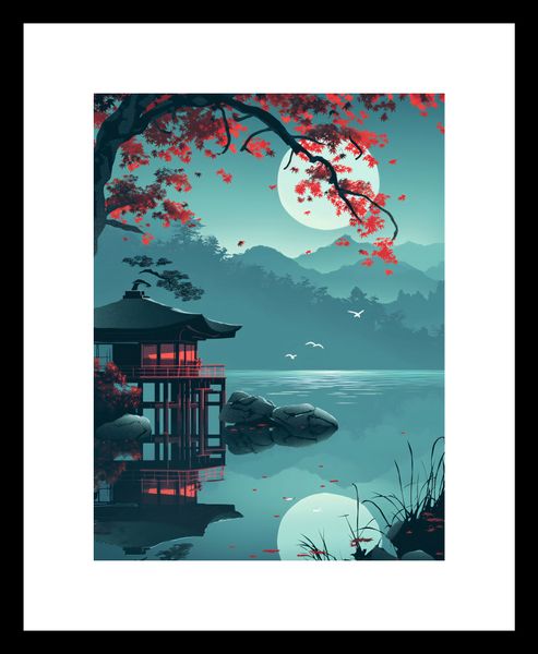 Plakat 15x20cm Japoński Pawilon zdjęcie 3
