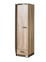 Nowoczesna Regał Zamknięty Lewy R1D1SZ cm Dąb Canyon + Arusha ROMEK DL