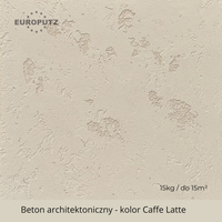 Beton architektoniczny tynk dekoracyjny WEWNĘTRZNY 15kg/do15 m² Caffe Latte