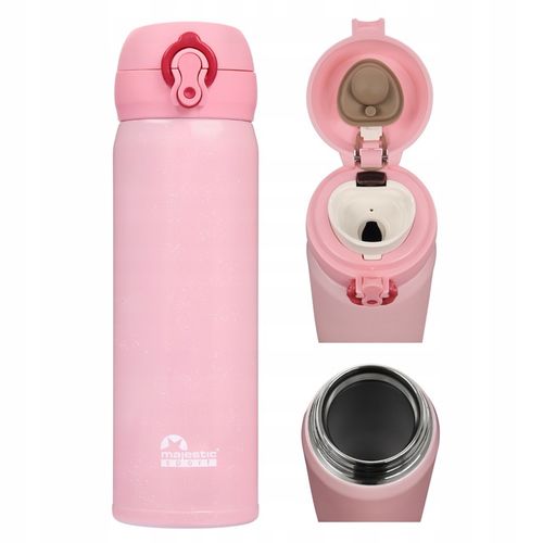 Kubek termiczny z ustnikiem termos podwójne ścianki Majestic Sport 450 ml na Arena.pl