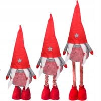 SKRZAT KRASNAL MIKOŁAJ PREZENT NA ŚWIĘTA GNOM TELESKOPOWE NOGI DUŻY 96cm