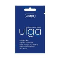 Ziaja Ulga dla skóry wrażliwej, maseczka do twarzy kojący kompres, 7ml saszetka