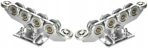 WÓZEK WÓZKI ROLKI DO BRAMY PRZESUWNEJ ZESTAW 80x80 na Arena.pl