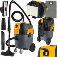 ODKURZACZ PRZEMYSŁOWY BEZWORKOWY 1600W GNIAZDO ZBIORNIK 30L DO WARSZTATU