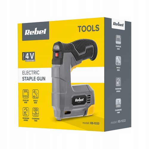 Zszywacz akumulatorowy gwoździarka 1,5Ah Rebel na Arena.pl