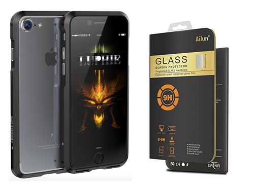Etui LUPHIE BLADE BUMPER iPhone 7/8 Plus + SZKŁO na Arena.pl