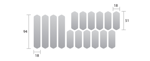 Odblaski naklejki rowerowe na ramę koło Blincc Hex YL 360 stopni widoczności na Arena.pl