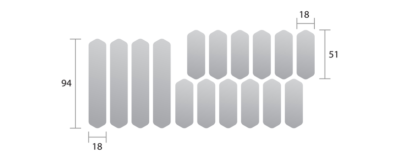 Odblaski naklejki rowerowe na ramę koło Blincc Hex YL 360 stopni widoczności zdjęcie 10